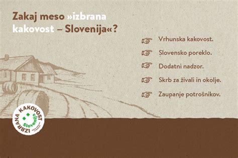 Certificirano slovensko meso z oznako