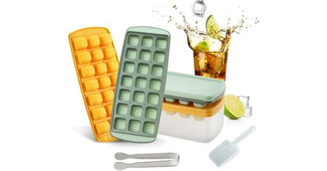 prikaz modelčkov za ledene kocke, napolnjenih z maso za tablete