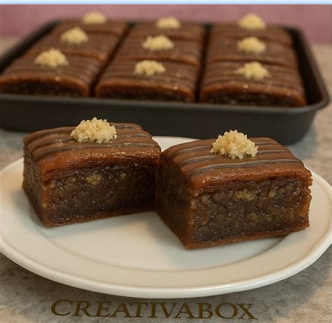 Fotografija tradicionalne baklave s prelivom