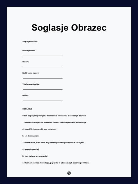 Primer uporabniškega vmesnika za upravljanje soglasja za piškotke