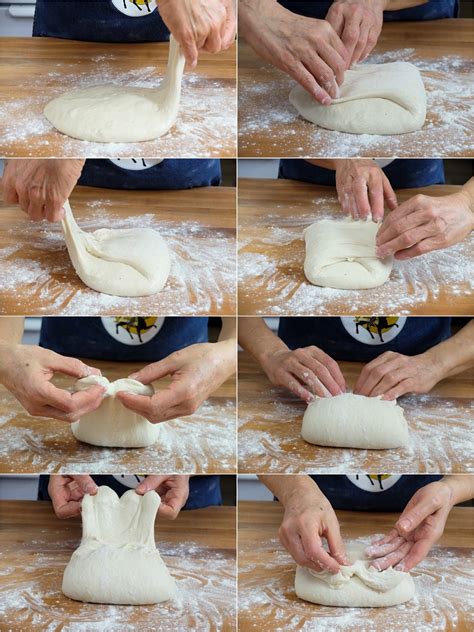 Infographic: Steps for kneading and resting štrukelj dough