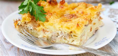 Slikovni prikaz: Gratinirane testenine s piščancem in sirom