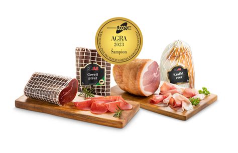 fotografije raznolikih mesnih izdelkov MDK