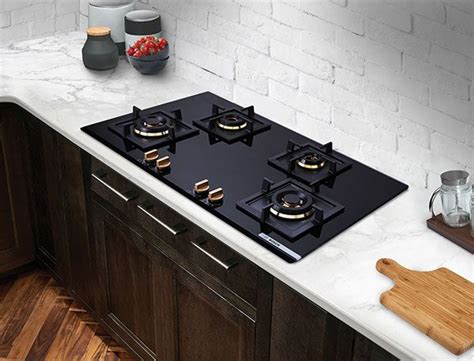 Thematic photo of a modern kitchen with a clean ceramic hob