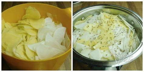 priprava bujte repe v loncu s sestavinami