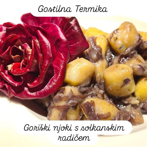 Njoki z gratiniranim radičem vitrof