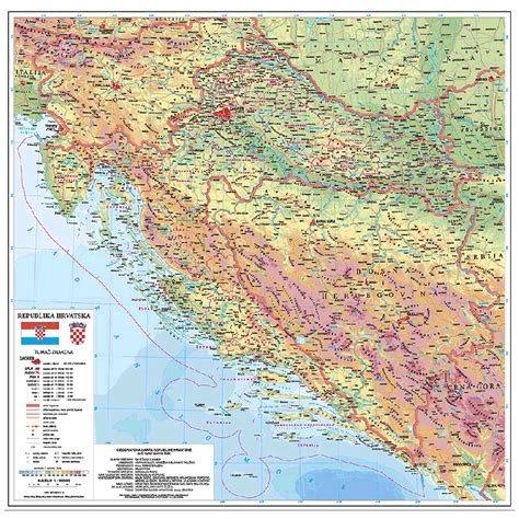 Zgodovinska ilustracija Beneške republike ali geografska karta Istre