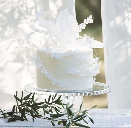 Elegantna poročna torta, primerna za sodobno poroko