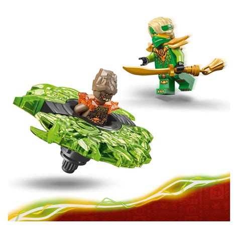 Ilustracija LEGO NINJAGO kompleta Lloyd proti spinnerju zemeljske pošasti