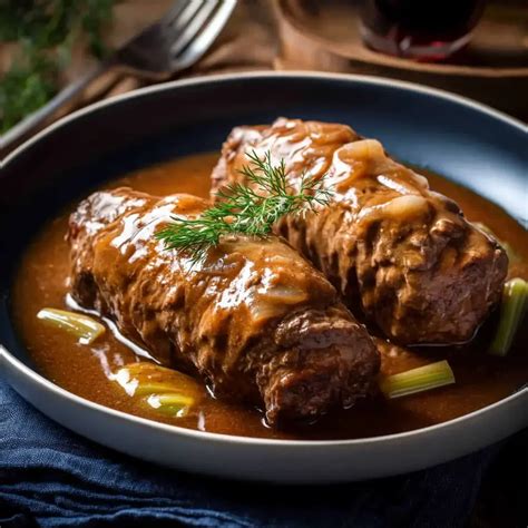 Photo of a rich brown sauce for meat dishes