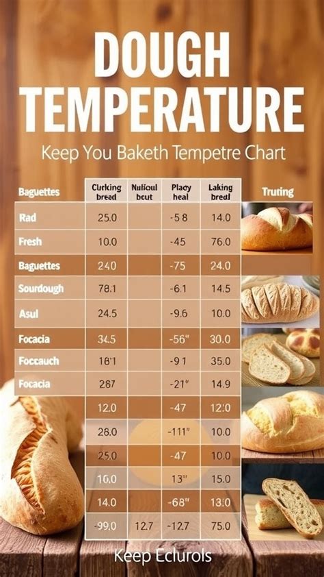 Infographic showing ideal kitchen temperature and ingredients at room temperature for baking