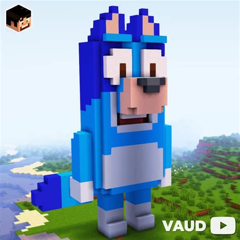 Primer risbe tort s trendovskimi motivi (Minecraft, Bluey, srce)