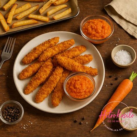 Piščančji kroketi in krompirček