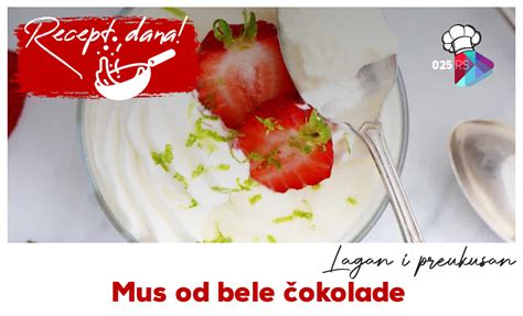 Diagram s sestavinami in deleži bele čokolade