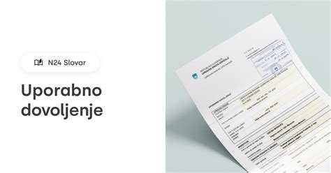 Shematski prikaz potrebnih dokumentov za uporabno dovoljenje.