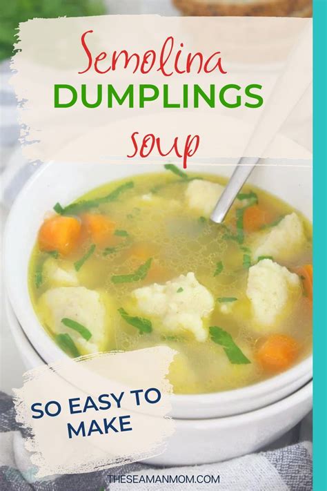 Variety of soup add-ins (semolina dumplings, homemade noodles)