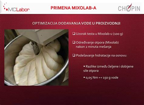 Infografika postopka mešanja in delitve testa