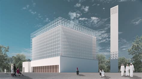 Zunanji izgled Muslimanskega kulturnega centra Ljubljana s pripadajočo džamijo