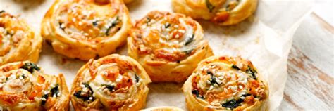 Slani zvitki iz listnatega testa z zelenjavo