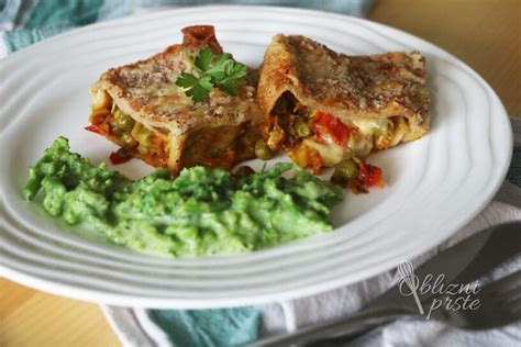 gratinirane palačinke z zelenjavo
