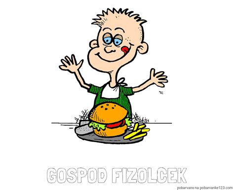 Ilustracija klasičnega hamburgerja z ocvrtim krompirčkom in osvežilno pijačo