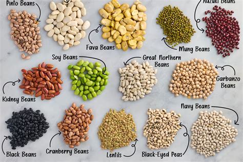 Andreja Škrabec surrounded by various types of beans in her kitchen