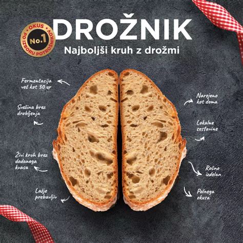 Infografika: petstopenjski postopek priprave kruha z drožmi