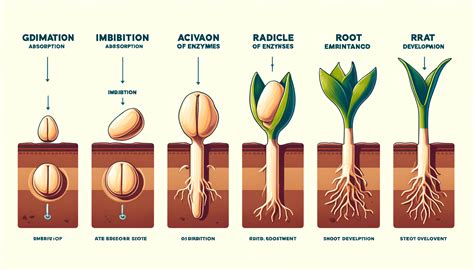 Graphic showing the growth stages of endive
