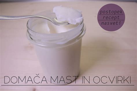 Domača mast in ocvirki shranjeni v kozarcih