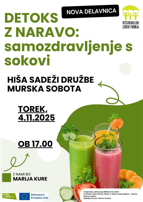 Prikaz sveže stisnjenih sokov in smutijev