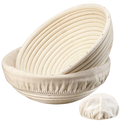 Sourdough bread in a proofing basket, ready for baking
