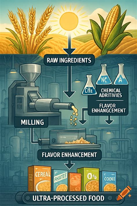 Infographic showing the process from raw ingredients to finished confectionery