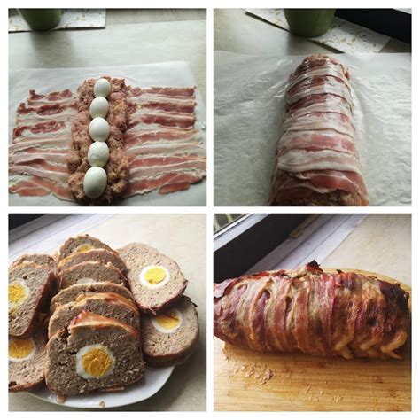 Štefani pečenka ovita v slanino pred pečenjem