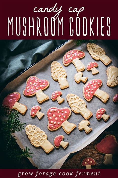 Photo of sweet mushroom-shaped cookies