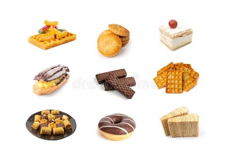 Infographic or collage of various pastries from the Jelka confectionery