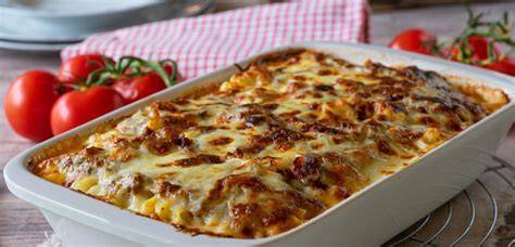 zapečene enchilade z govedino in omako