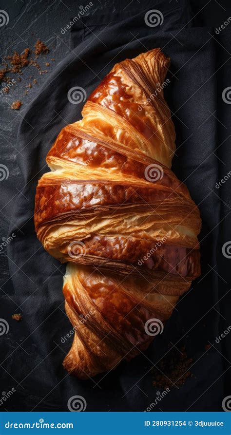 Thematic photo of a freshly baked croissant