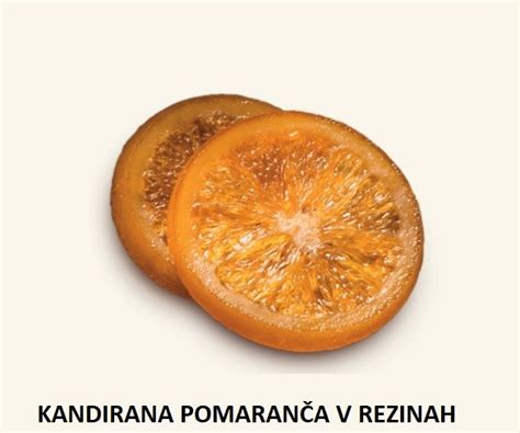 Tematska fotografija: razne kandirane pomarančne lupinice in rezine