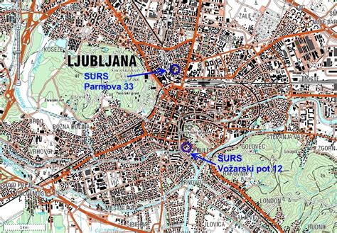 Karta Celja z označeno lokacijo Prešernova 10