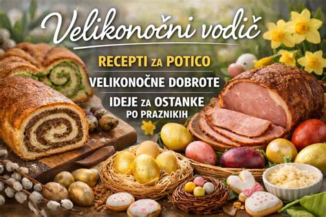 Fotografija prereza polnjenega velikonočnega kruha s šunko in pirhi