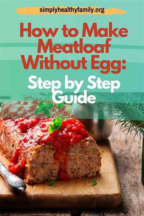 Step-by-step infographic of forming the meatloaf with eggs.