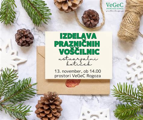 Tematska fotografija prazničnih voščilnic in pisma