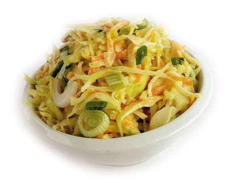 Infografika ključnih sestavin za Coleslaw