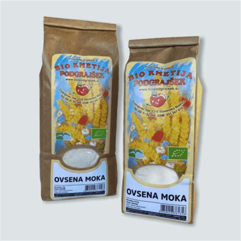 Prikaz zrn ovsa, iz katerih se melje ovsena moka