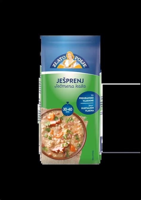 Infographic comparing ješprenj and ječmen, highlighting nutritional differences