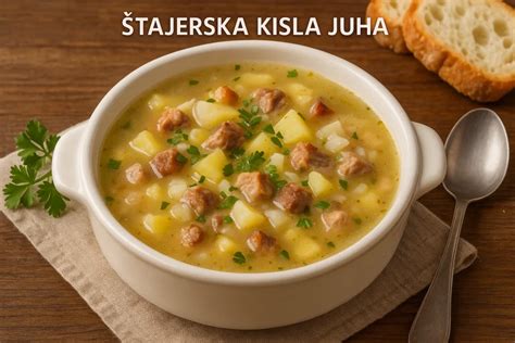 pripravljena štajerska kisla juha