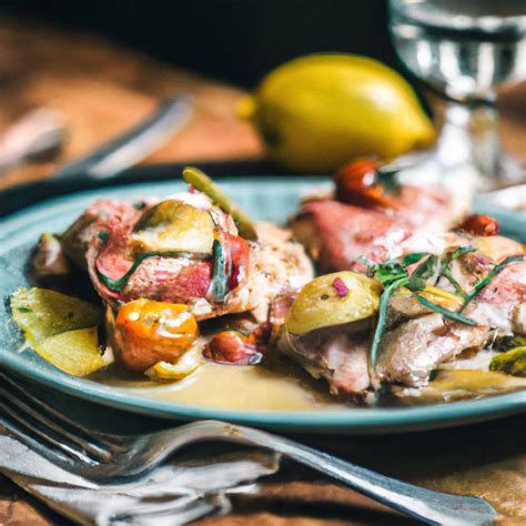 Slika končne jedi Saltimbocca