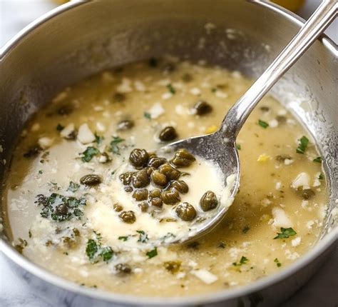 Close-up photo of juicy pork chops topped with a savory caper and white wine sauce, ready to serve.