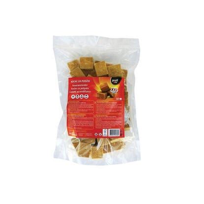 Zamrznjene kocke smetane v vrečki