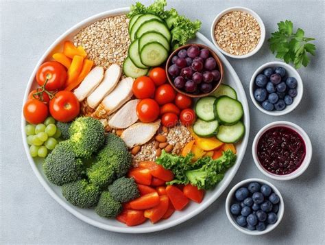 Infographic: Healthy food choices emphasizing whole foods, fruits, vegetables, and lean proteins